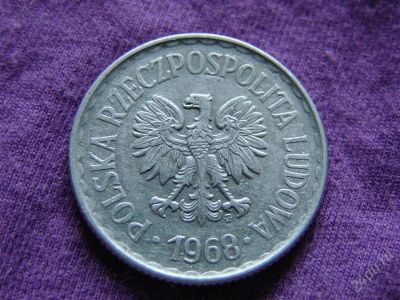 Лот: 2867765. Фото: 1. 1 злотый 1968, Польская Народная... Европа