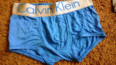 Лот: 3747838. Фото: 1. Боксеры мужские calvin klein голубые. Нижнее бельё, плавки, шорты для плавания