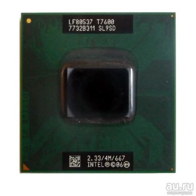 Лот: 13552537. Фото: 1. Процессор Intel Core 2 Duo T7600... Процессоры