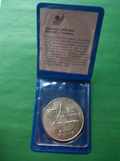Лот: 18822665. Фото: 1. Финляндия 50 марок 1982 г. Чемпионат... Европа