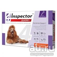 Лот: 10671385. Фото: 1. Инспектор Inspector Quadro Капли... Лекарства для животных, ветеринарные препараты