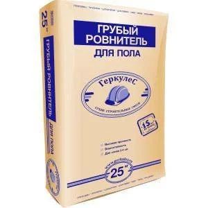 Лот: 6809907. Фото: 1. Пол Грубый ровнитель Геркулес... Смеси, шпатлевки, цемент