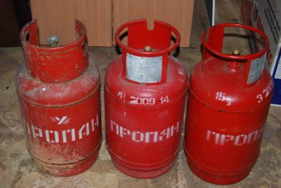 Лот: 4808375. Фото: 1. Газовый баллон пропан 27 литров... Баллоны, газ в баллонах