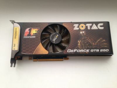 Лот: 12367711. Фото: 1. Видеокарта ZOTAC GeForce GTS 250... Видеокарты
