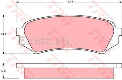 Лот: 20896175. Фото: 1. Колодки тормозные задние nibk... Тормозная система