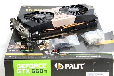 Лот: 10238509. Фото: 1. Palit GeForce GTX 660 ti JetStream... Видеокарты