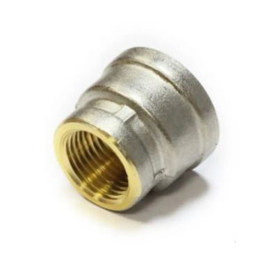 Лот: 24094929. Фото: 1. Муфта 1"х2", латунь, Frap. Фитинги, подводка