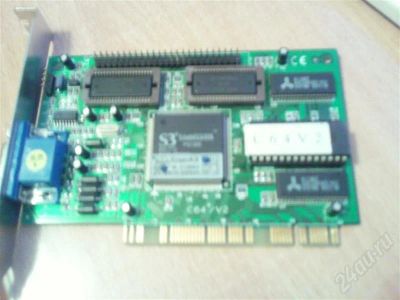 Лот: 357734. Фото: 1. видеокарта pci S3Trio64V2/DX... Видеокарты