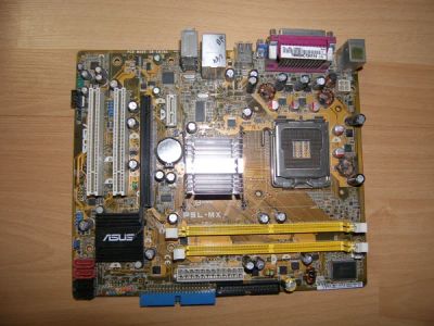 Лот: 3367569. Фото: 1. Asus P5L-MX rev. 1.01 G. Материнские платы