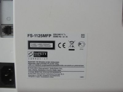 Лот: 7469454. Фото: 1. Kyocera FS-1125MFP. Лазерные принтеры