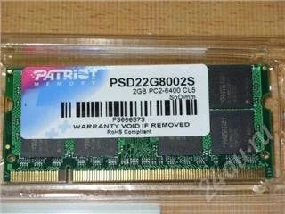 Лот: 152271. Фото: 1. SO-DIMM DDRII 2048MB PC6400 800Mhz... Оперативная память