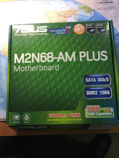 Лот: 9840922. Фото: 1. Материнская плата ASUS M2N68-AM... Материнские платы