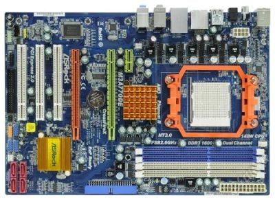 Лот: 858324. Фото: 1. Плата ASRock Socket-AM3 M3A770DE... Материнские платы
