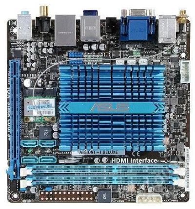 Лот: 4589128. Фото: 1. Платформа для HTPC: ASUS AT3IONT-I... Материнские платы