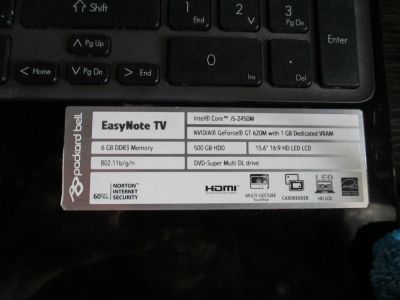 Лот: 4403780. Фото: 1. Ноутбук Packard Bell. Ноутбуки