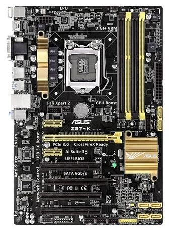 Лот: 5294149. Фото: 1. Материнская плата Asus Z87-K Socket-1150... Материнские платы