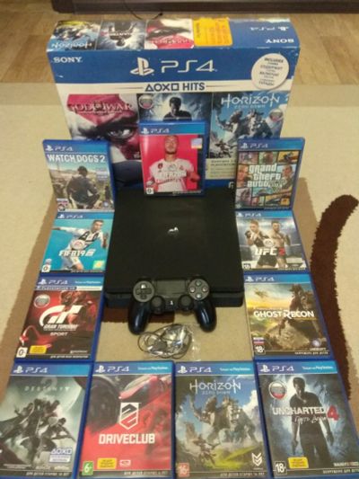 Лот: 16135333. Фото: 1. Sony PlayStation 4 slim 500GB... Игры для консолей