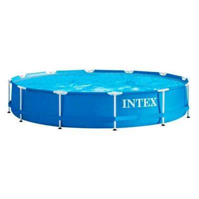 Лот: 25340113. Фото: 1. Каркасный бассейн Intex Metal... Бассейны, аксессуары и комплектующие