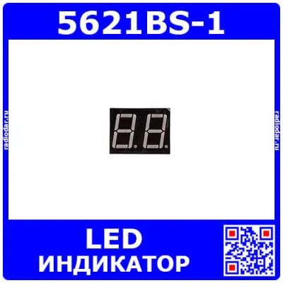Лот: 25393707. Фото: 1. 5621BS-1 - 2*битный, 7-сегментный... Другое (радиодетали  (электронные компоненты))