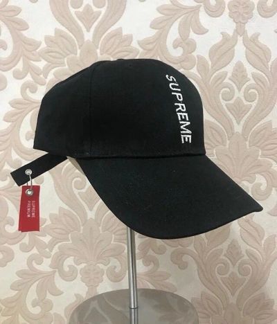 Лот: 12138948. Фото: 1. Кепка supreme чёрная по себестоимости. Головные уборы