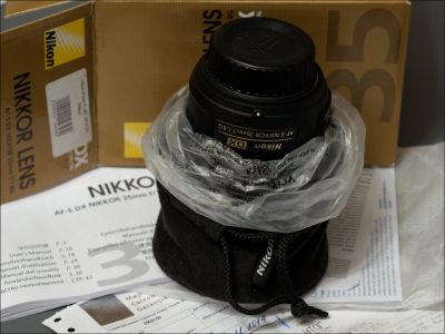 Лот: 7121295. Фото: 1. Nikon 35mm f/1.8G AF-S DX Nikkor... Объективы