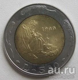 Лот: 13798670. Фото: 1. Сан-Марино 500 лир 1989. Шестнадцать... Европа