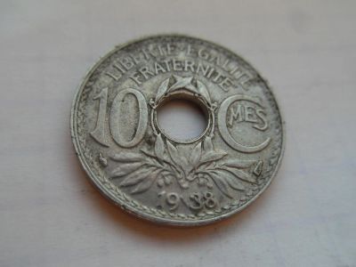 Лот: 10117033. Фото: 1. Франция 10 сантимов 1938. Европа