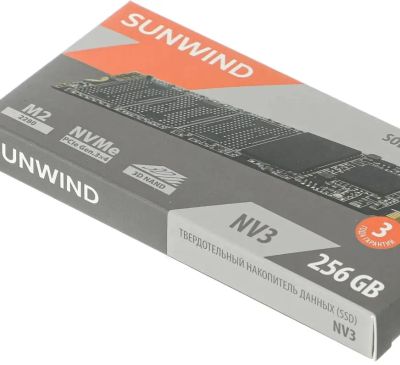 Лот: 21425687. Фото: 1. NVMe 256Gb Sunwind NV3 (новый... SSD-накопители