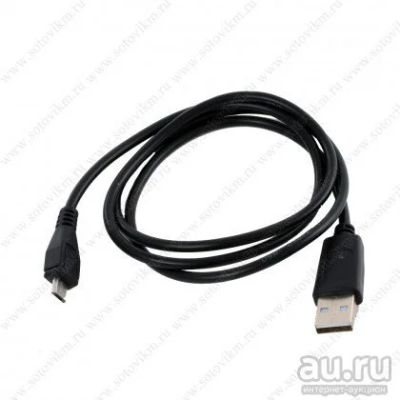 Лот: 9523521. Фото: 1. Кабель mini usb Техпак Черный. Дата-кабели, переходники
