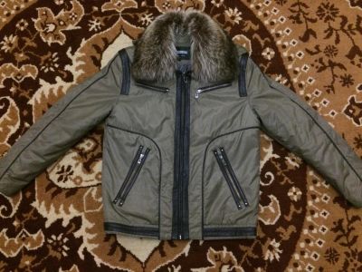 Лот: 4675899. Фото: 1. Зимняя куртка с натуральным мехом... Верхняя одежда