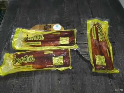 Лот: 10495973. Фото: 1. Угорь Унаги жареный с соусом. Икра, рыба, морепродукты