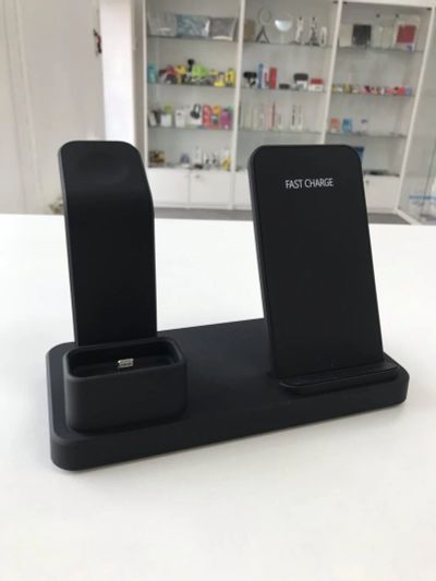 Лот: 17255536. Фото: 1. Док станция Q12 Wireless Charger... Зарядные устройства, блоки питания, адаптеры сетевые для смартфонов