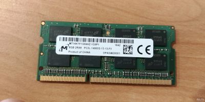 Лот: 15572657. Фото: 1. Опепативная память 8gb ddr3l so-dimm... Оперативная память