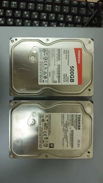 Лот: 21764043. Фото: 1. Toshiba 500Gb 7200prm. Жёсткие диски (HDD)