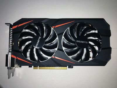 Лот: 19825518. Фото: 1. Видеокарта Gigabyte gtx1060 на... Видеокарты
