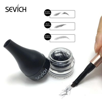 Лот: 17828529. Фото: 1. Гель для бровей с волокнами Sevich... Макияж