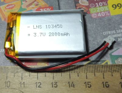 Лот: 18624383. Фото: 1. Литий-полимерный LiPo аккумулятор... Батарейки, аккумуляторы, элементы питания