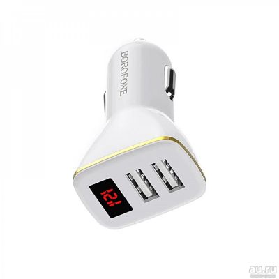 Лот: 16274654. Фото: 1. АЗУ 2 USB Borofone BZ11 5V-2.1A... Зарядные устройства, блоки питания, адаптеры сетевые для смартфонов