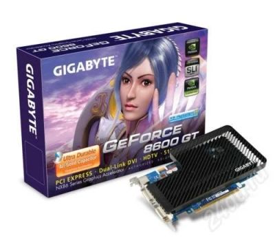 Лот: 493480. Фото: 1. Видеокарта Gigabyte GeForce 8600GT... Видеокарты