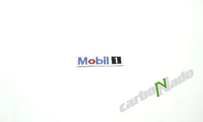 Лот: 14366550. Фото: 1. Нашивка MOBIL1 белая. Нашивки, шевроны, погоны