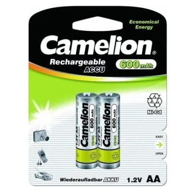 Лот: 22978798. Фото: 1. АКБ АА Camelion 600 Mah Ni-Cd... Батарейки, аккумуляторы, элементы питания