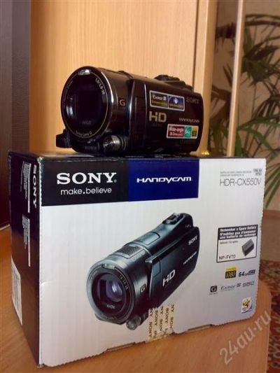 Лот: 826383. Фото: 1. Sony HD Handycam 1080i 64 HDR-CX550V... Видеокамеры