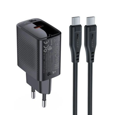 Лот: 25789891. Фото: 1. Сетевая зарядка ACEFAST A82 PD20W... Шлейфы, кабели, переходники