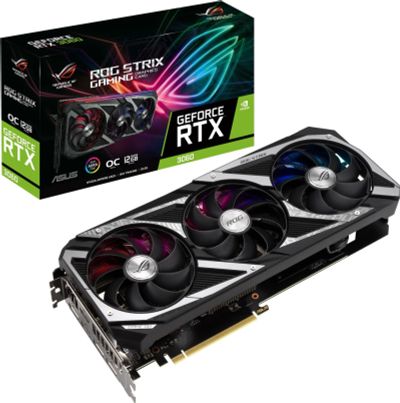 Лот: 18840970. Фото: 1. Asus ROG Strix rtx 3060 12Gb... Видеокарты