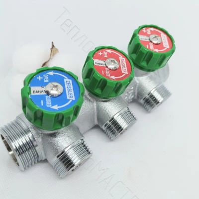 Лот: 24679471. Фото: 1. ZEISSLER Коллектор с регулировочными... Тёплый пол