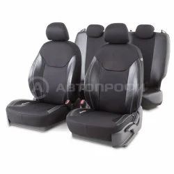 Лот: 14588617. Фото: 1. DIN-1505GJ BK/BK Авточехлы из... Чехлы, коврики, оплетки руля