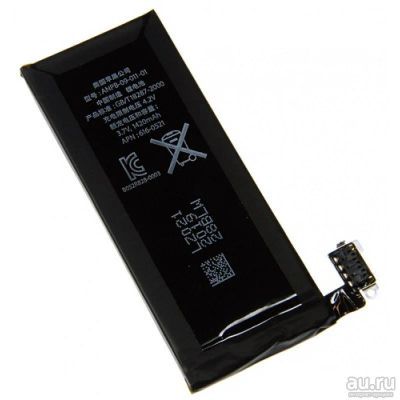 Лот: 9410113. Фото: 1. Аккумулятор для iPhone 4 оригинал. Аккумуляторы