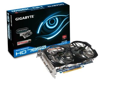 Лот: 6632316. Фото: 1. Видеокарта Radeon HD 7850, GV-R785OC-2GD... Видеокарты