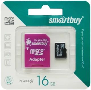 Лот: 3898497. Фото: 1. Карта памяти MicroSD SDHC SmartBuy... Карты памяти