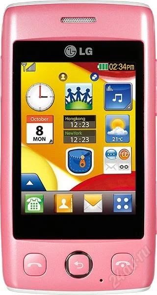 Лот: 1435181. Фото: 1. LG T300 Pink. Кнопочные мобильные телефоны